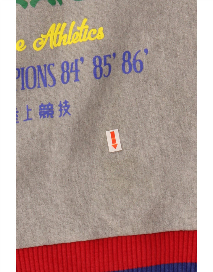 SUPERDRY Sudadera gráfica para mujer Jumper UK 8 Small Grey Colourblock