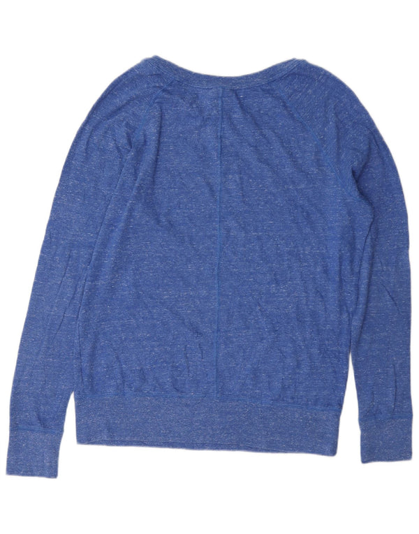 Nike - Sudadera para mujer (talla 40), color azul medio, algodón moteado
