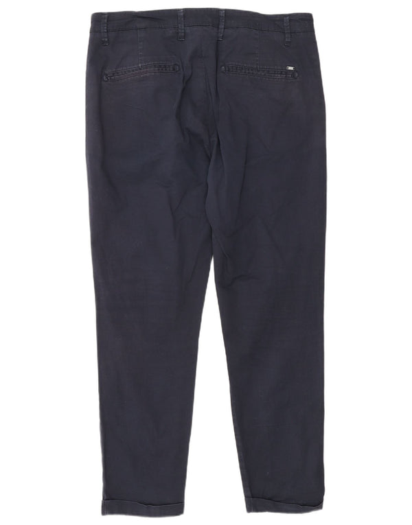 Liu Jo - Pantalón chino ajustado para hombre IT 50 Large W34 L26 Azul marino Algodón