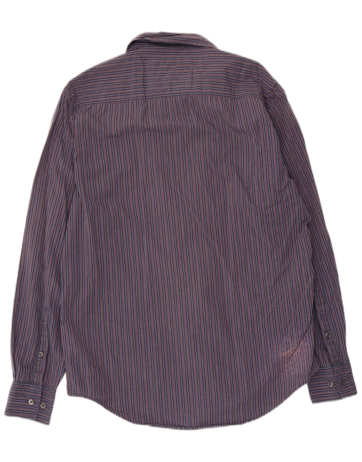 Timberland Camisa Regular Fit para Hombre Pequeña Algodón A Rayas Azul Marino