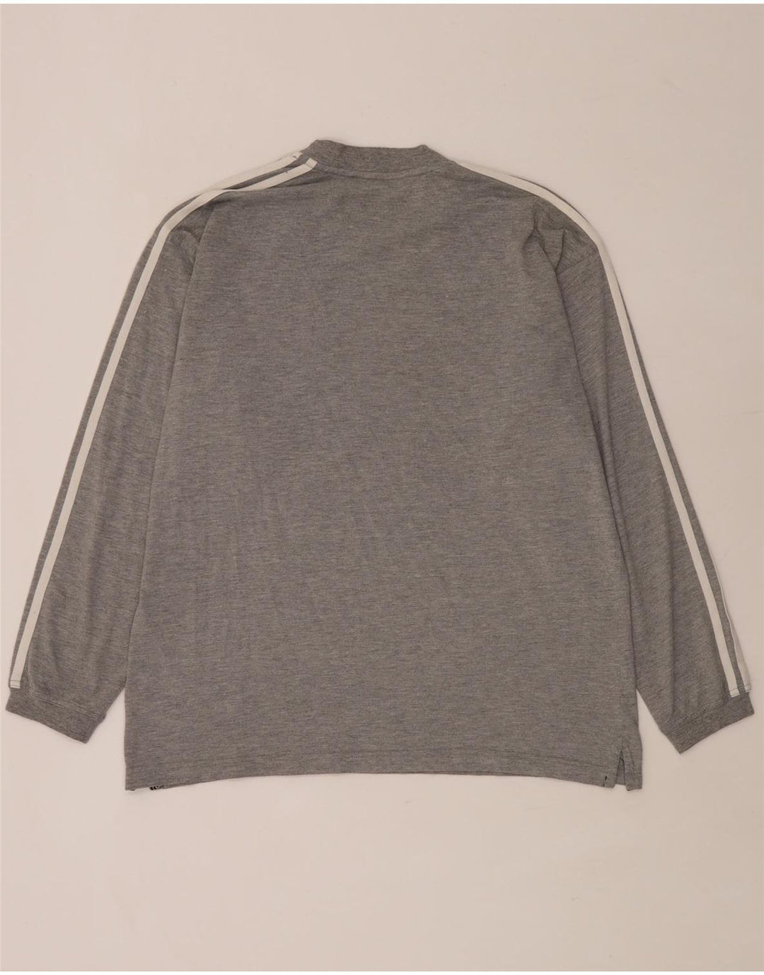 Adidas Camiseta de manga larga para hombre UK 38/40 Algodón moteado gris medio