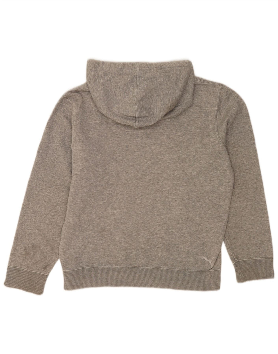 Puma Sudadera con capucha gráfica para hombre, talla pequeña, gris moteado