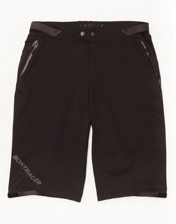 Shorts cargo de senderismo con gráfico para hombre W32 Poliéster negro mediano