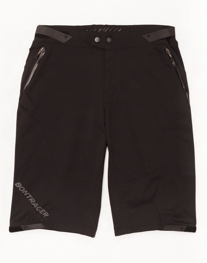 Shorts cargo de senderismo con gráfico para hombre W32 Poliéster negro mediano