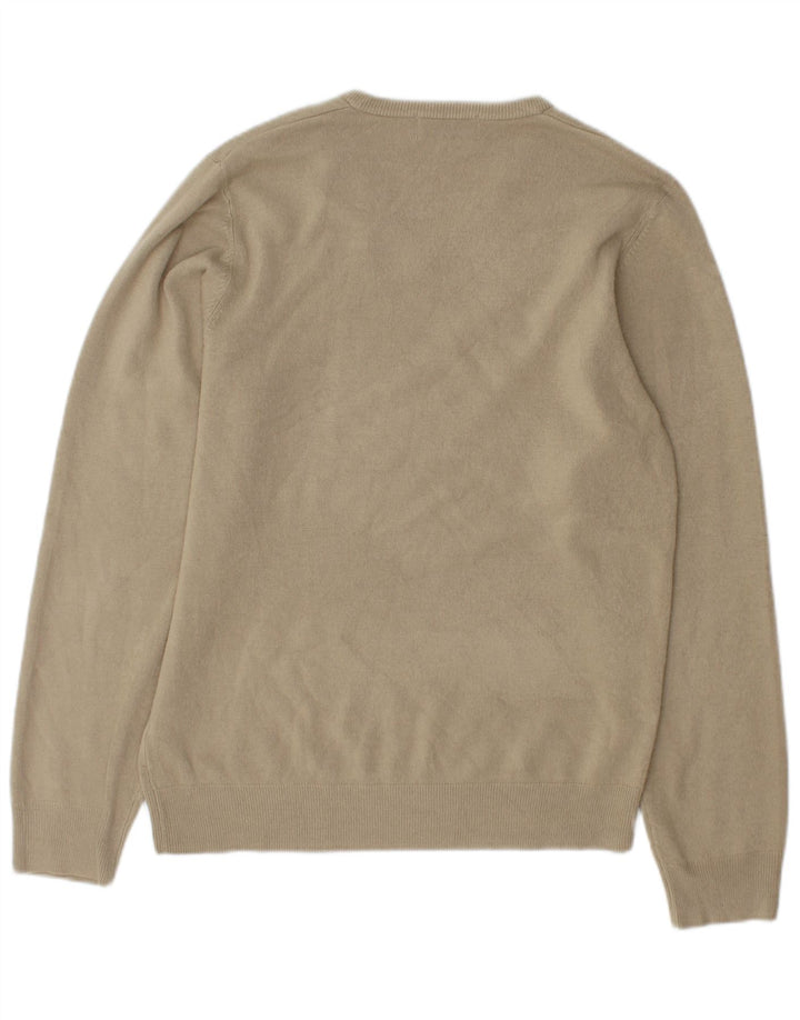 Marks & Spencer Jersey con Cuello en V Azul Harbor para Hombre Beige Medio