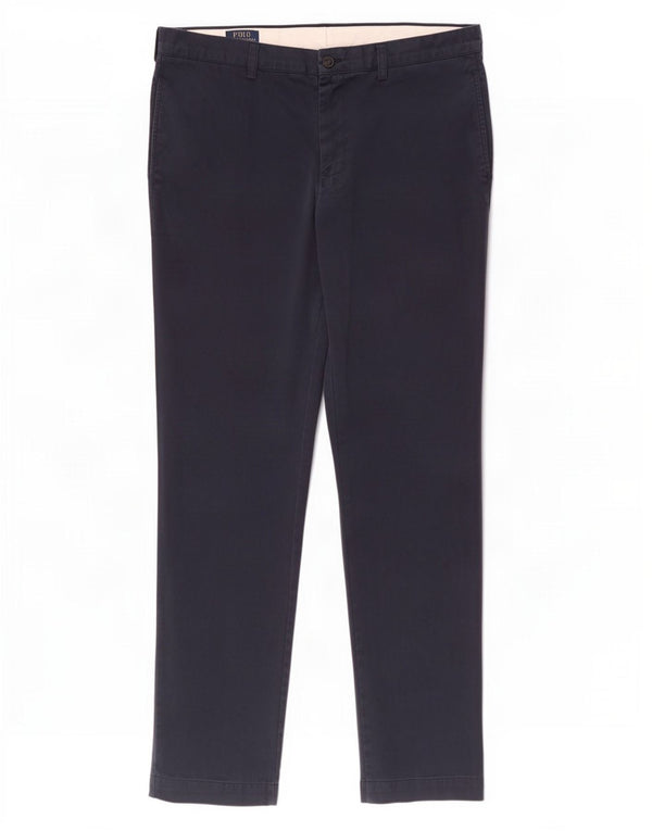Polo Ralph Lauren Pantalones chinos rectos para hombre W36 L34 Azul marino