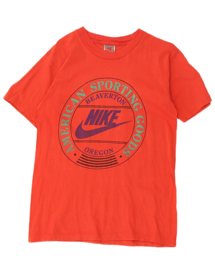 Nike - Camiseta gráfica para hombre, talla pequeña, algodón rojo