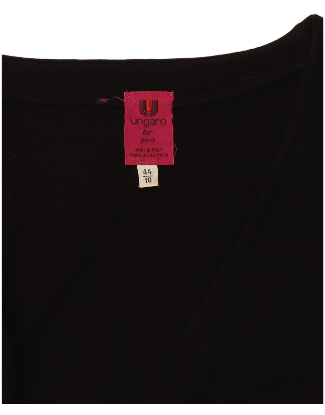 Ungaro Vestido ajustado para mujer UK 10 Small Black