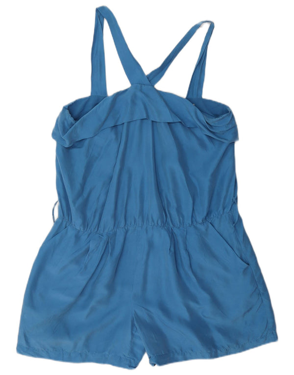 Mono corto para mujer Reiss UK 12 Seda azul mediana