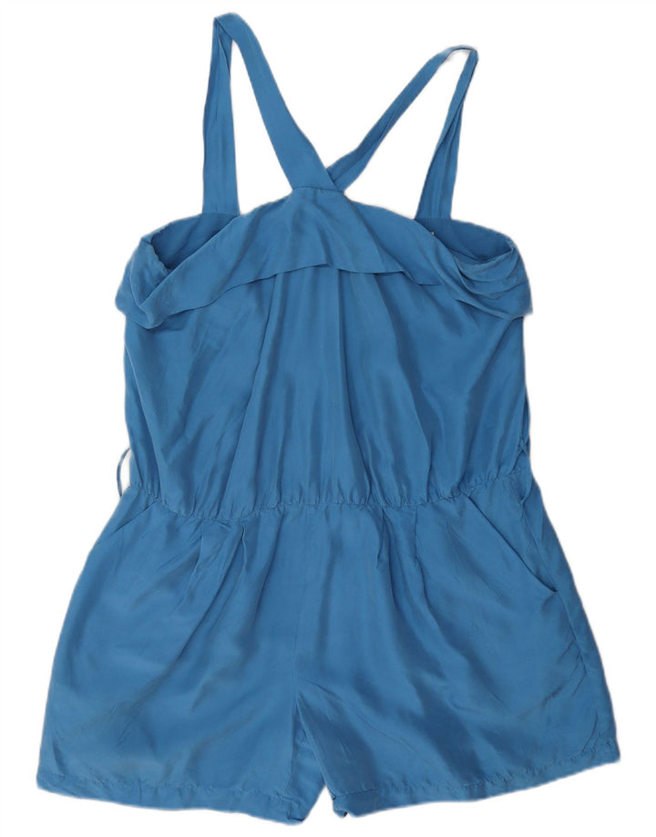 Mono corto para mujer Reiss UK 12 Seda azul mediana