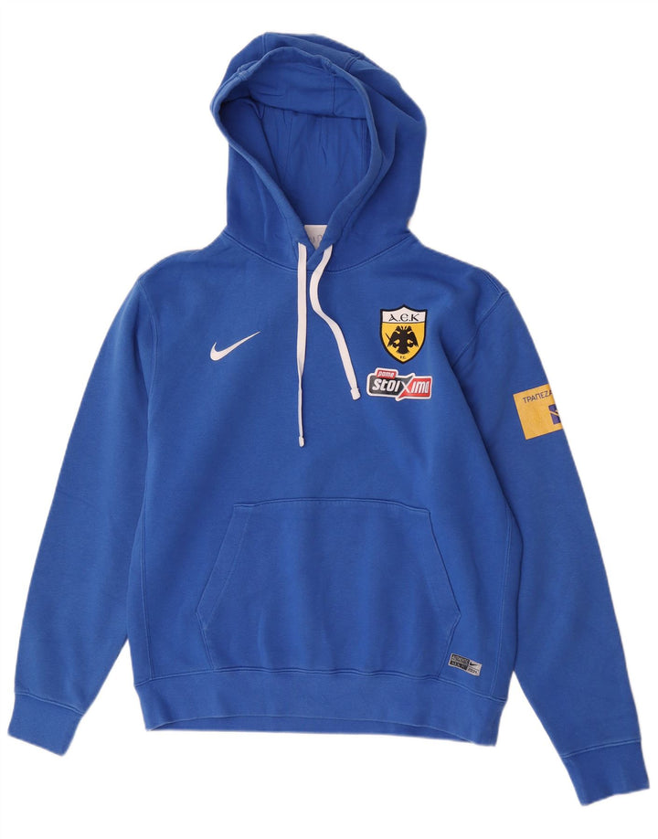 Nike Hombre Sudadera Con Capucha Gráfica Jersey De Algodón Azul Medio