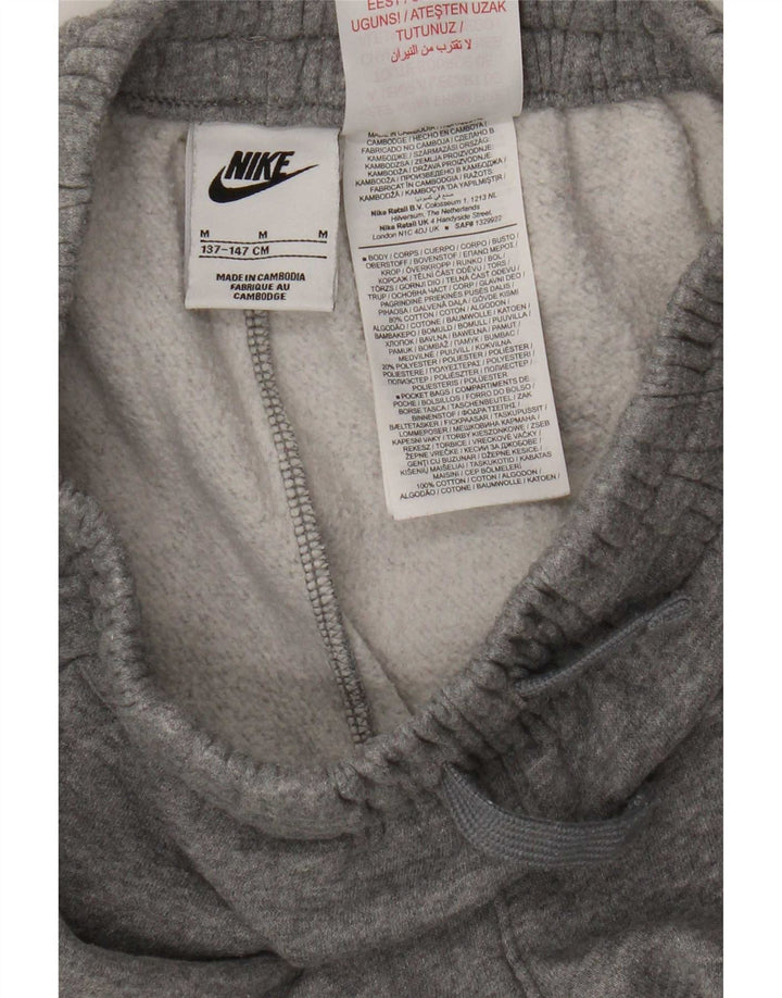Nike - Pantalón de chándal para niño, 10-11 años, algodón, gris medio