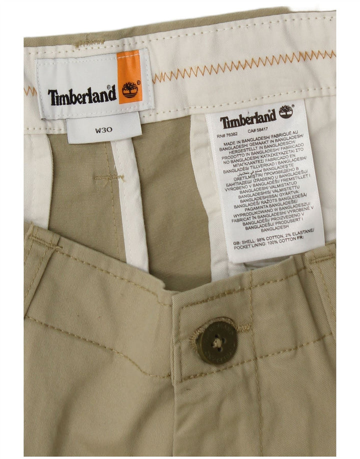 Timberland Pantalones cortos chinos para hombre W30 Algodón verde medio