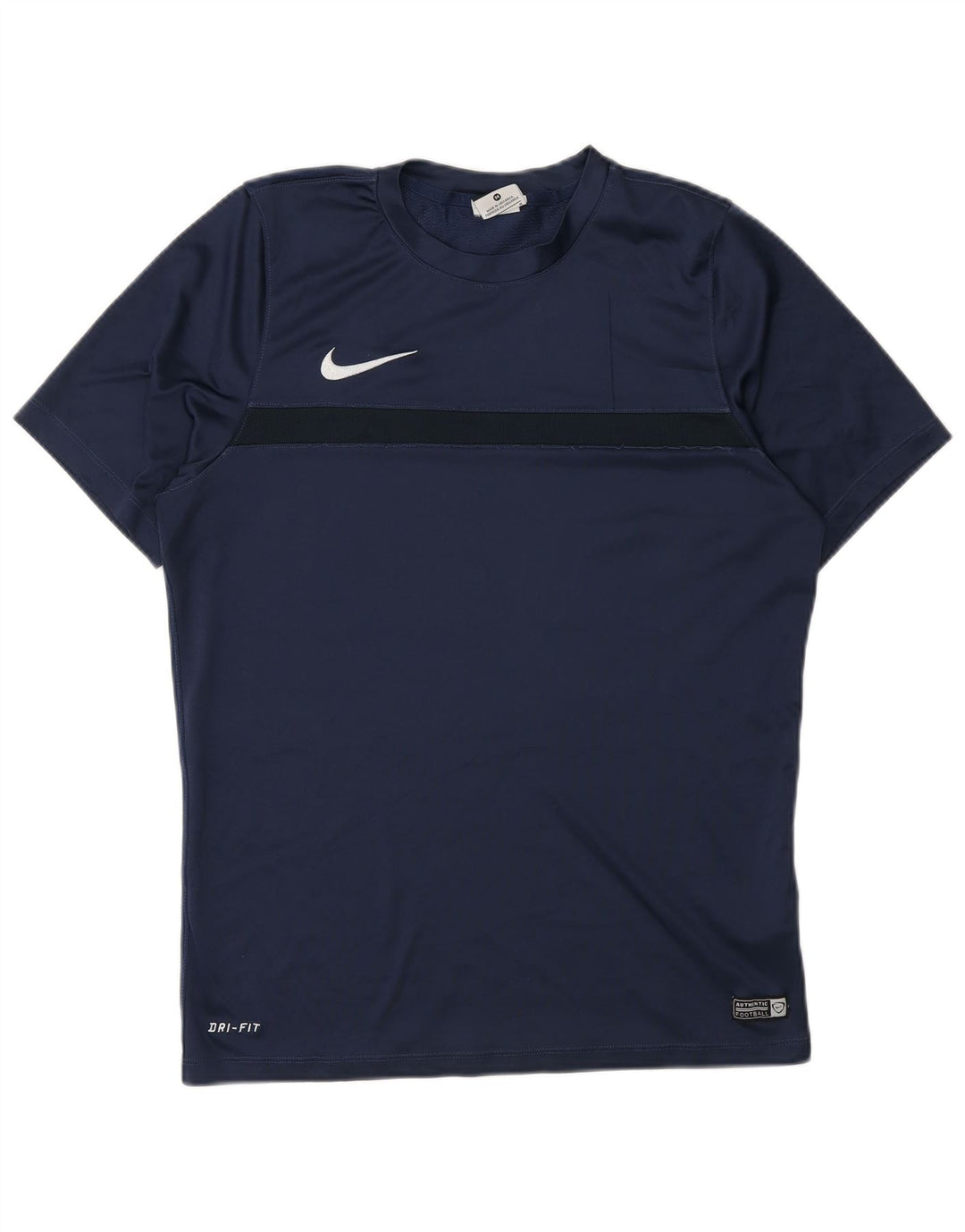Camiseta Nike Dri Fit para hombre Top medio azul marino Poliéster