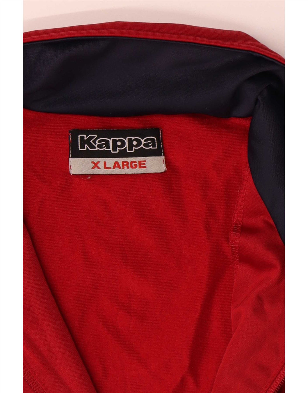 Kappa Hombre Chándal Top Chaqueta XL Rojo Colorblock Poliéster