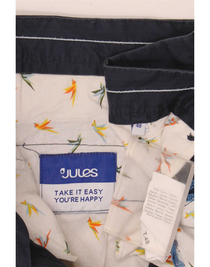 Pantalones cortos chinos Jules para hombre W38 XL Algodón azul marino