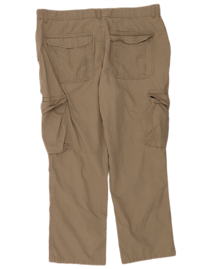 Marks & Spencer Pantalones cargo de corte regular para hombre W40 L29 Algodón beige