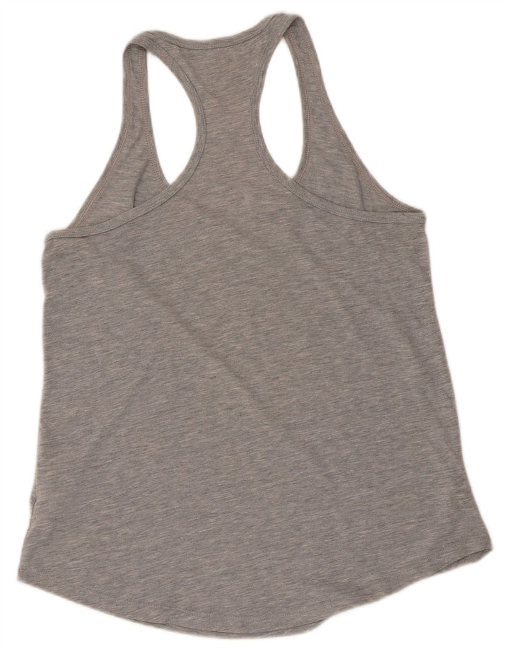 Nike Camiseta sin mangas con gráfico de ajuste holgado para mujer UK 40 Poliéster gris medio