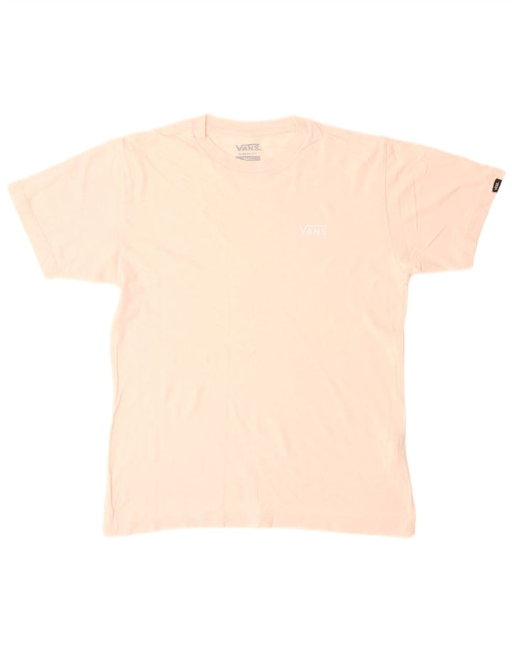 VANS Camiseta Classic Fit para hombre Top Small Pink Cotton