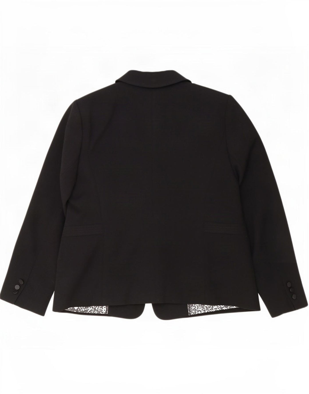Marks & Spencer Chaqueta tipo blazer con 1 botón para mujer UK 20 2XL Poliéster negro