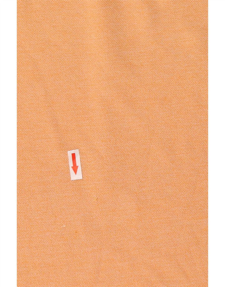 Polo Lacoste para hombre Talla 4 Algodón color block naranja mediano