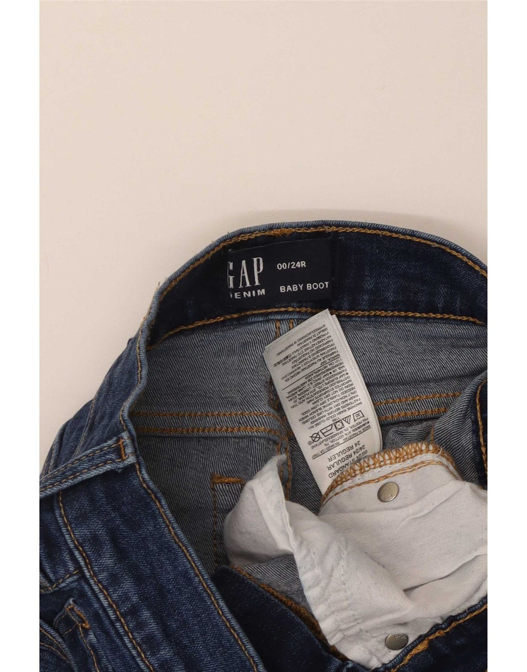 Vaqueros Bootcut Mujer Gap W24 L29 Algodón Azul Marino