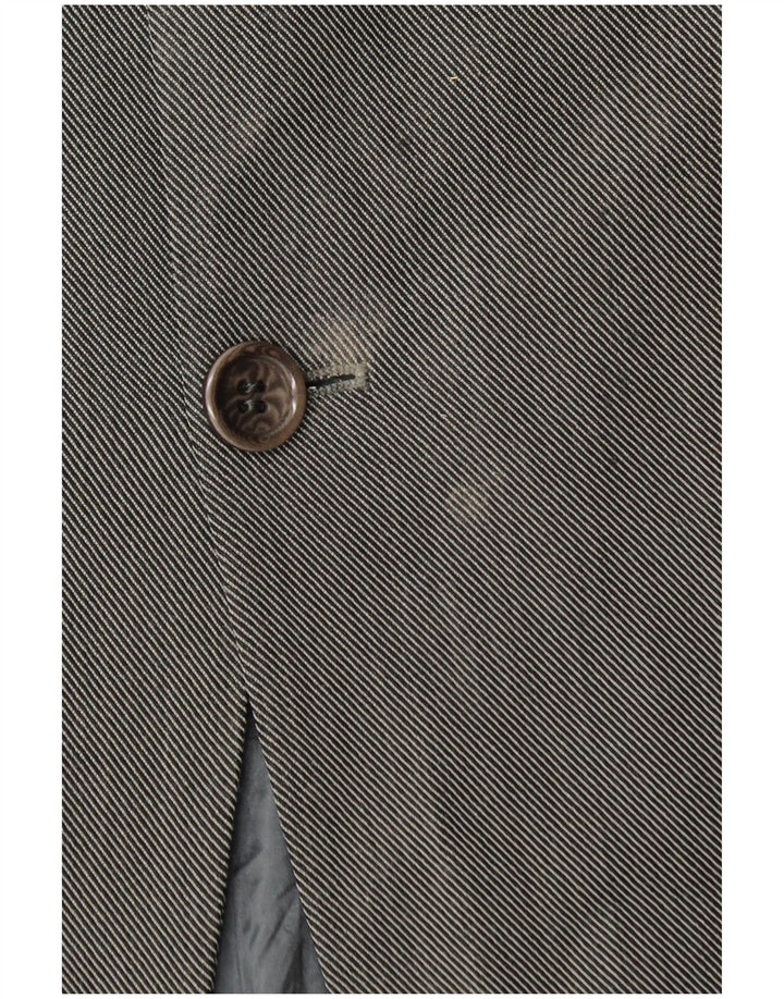 Armani Collezioni Chaqueta tipo blazer de 3 botones para hombre IT 50 Lana gris medio