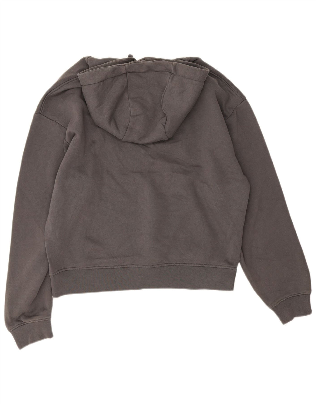 Zara Hombre Sudadera Con Capucha Jersey Gris Medio Algodón