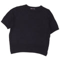 Marks & Spencer Suéter Corto con Cuello Redondo para Mujer UK 44 Medio Azul Marino