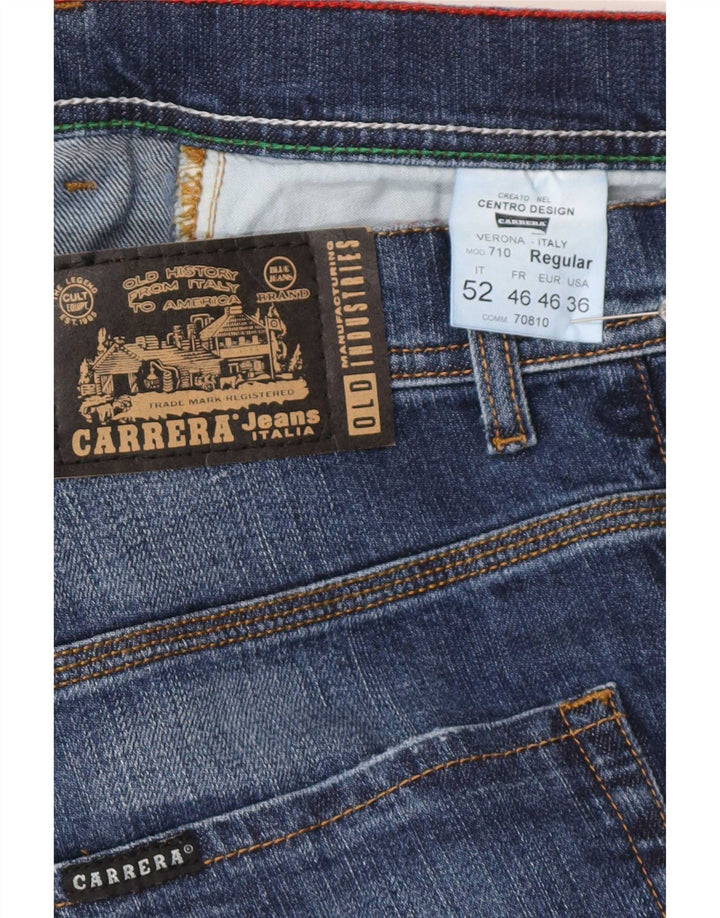 Carrera Hombre 710 Vaqueros Rectos Regulares W36 L34 Algodón Azul