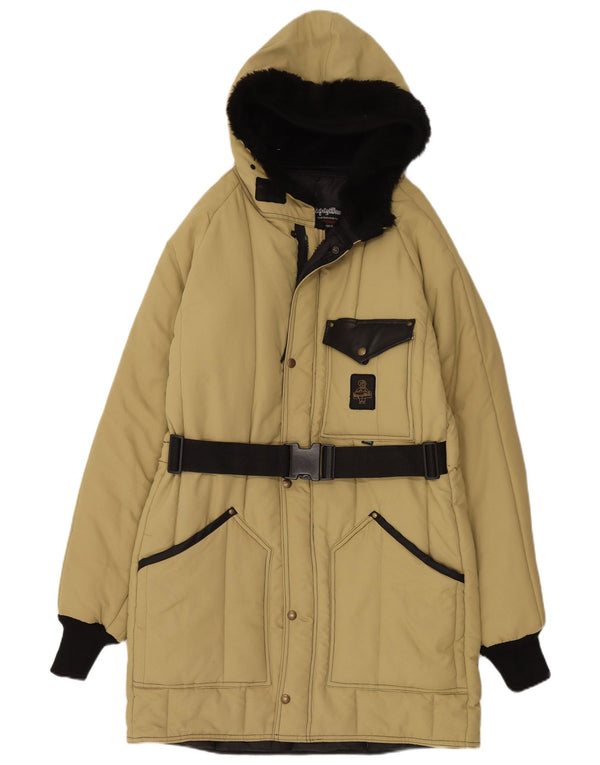 Refrigiwear Abrigo acolchado con capucha para mujer UK 18 XL Nylon amarillo