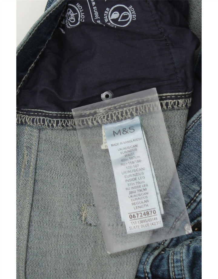 Marks & Spencer Vaqueros ajustados para hombre W42 L29 Algodón azul
