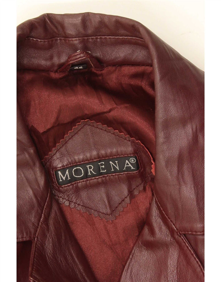 Abrigo Morena Mujer Piel EU 44 XL Burdeos