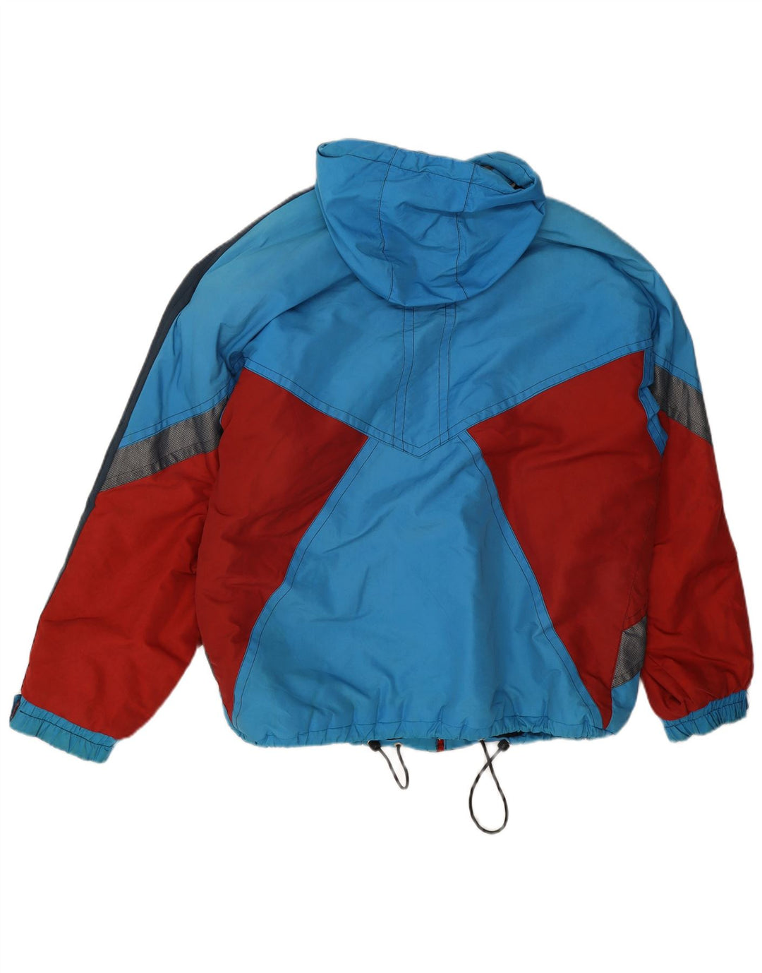 Chaqueta de esquí con capucha vintage para hombre Reino Unido 38 Azul medio Colorblock Poliamida