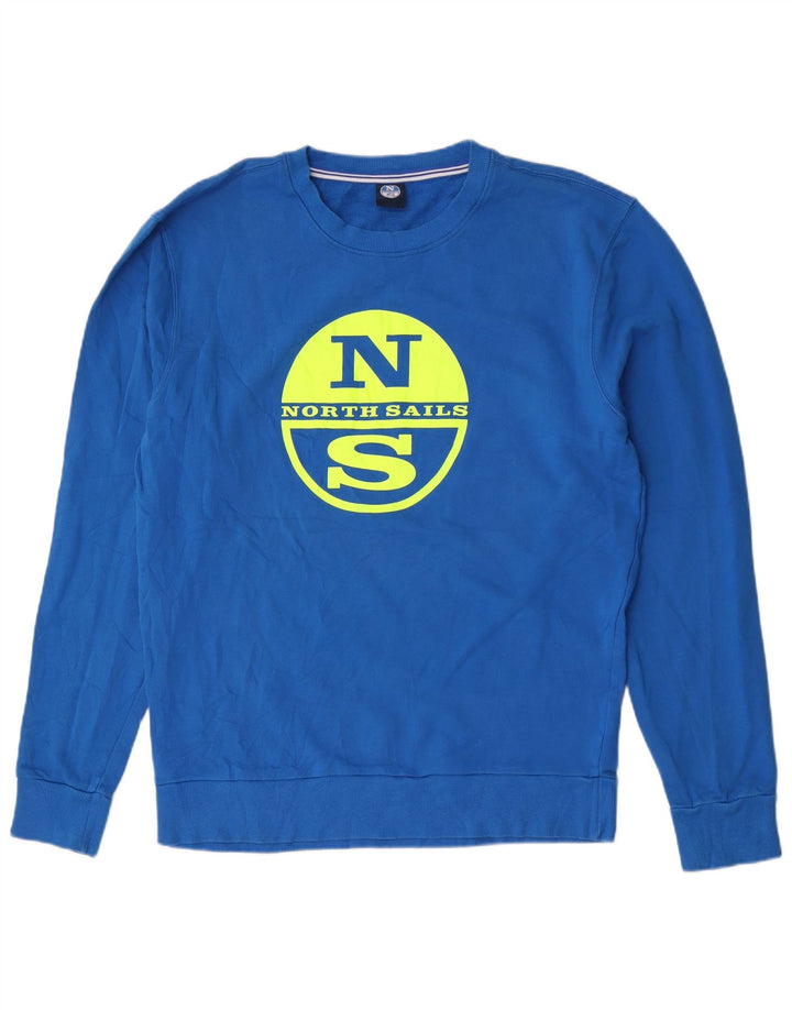 North Sails Sudadera Gráfica Para Hombre Jersey De Algodón Azul Grande