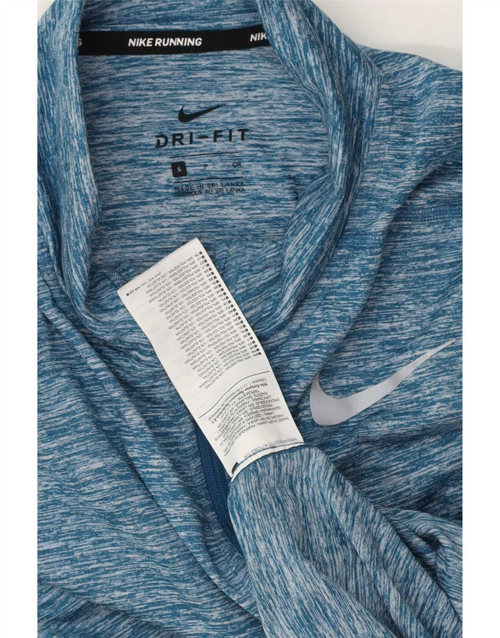 Nike Dri Fit - Chándal con cremallera y cuello para hombre, talla pequeña, color azul
