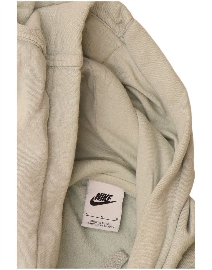 Nike Jersey con capucha para hombre, talla grande, de algodón blanco roto