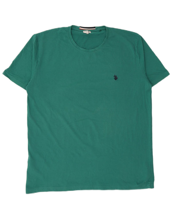 ASSN DE POLO DE EE. UU. Camiseta Hombre Top 3XL Algodón Verde