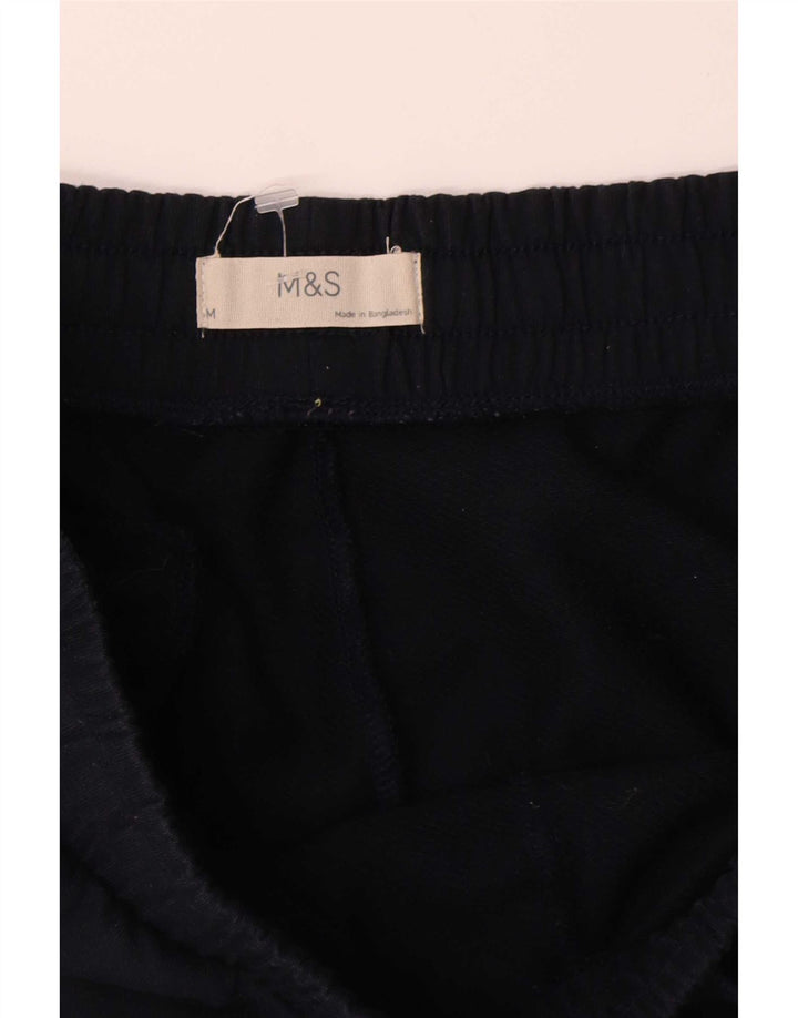 Marks & Spencer Pantalones de Chándal para Mujer UK 44 Mediano Azul Marino Algodón