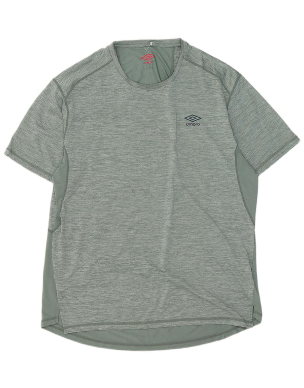 Umbro Camiseta para hombre Top 2XL Poliéster moteado verde