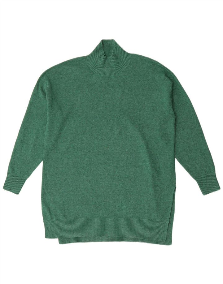 Marks & Spencer - Jersey con cuello alto para mujer, talla 40, color verde medio