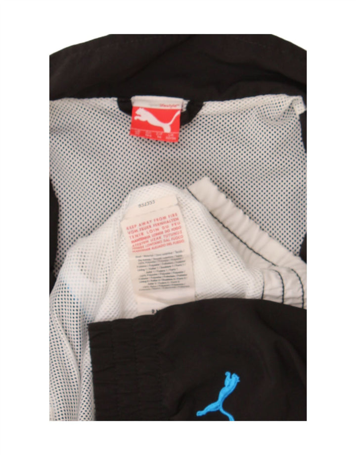 Puma - Chaqueta de chándal con gráfico para niños, 13-14 años, color negro