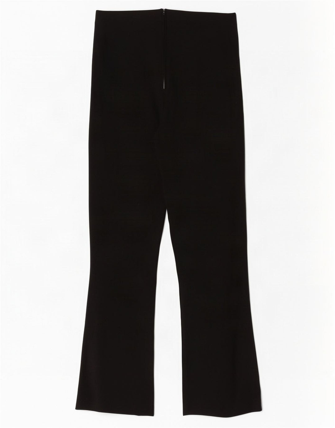 Zara Mujer Pantalón Corto Bootcut Small W26 L26 Viscosa Negra