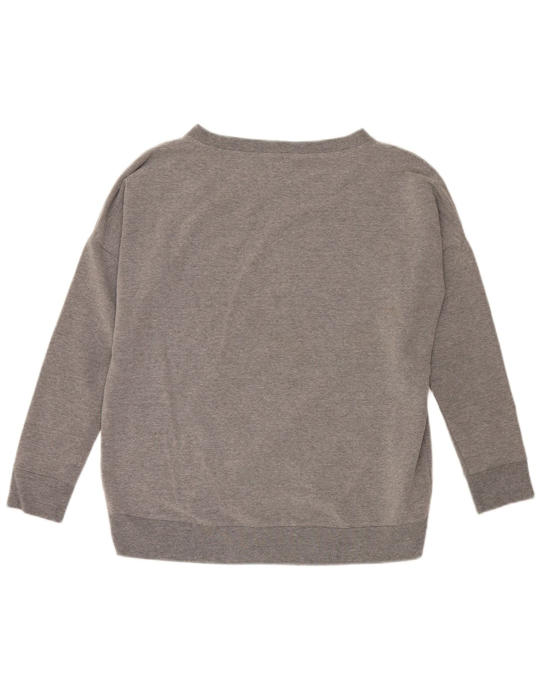 CONVERSE Womens Oversized Graphic Sweatshirt Jumper UK 10 Small Grey
