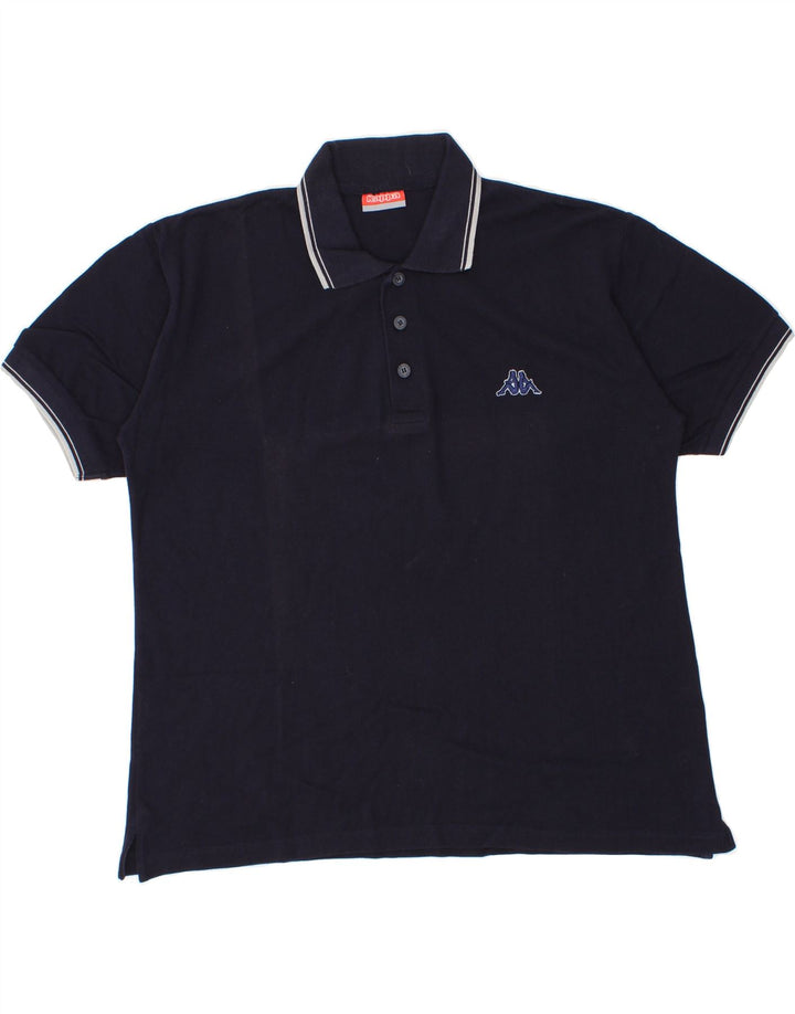 KAPPA Mens Polo Shirt XL Navy Blue Vintage Kappa and Second-Hand Kappa from Messina Hembry 