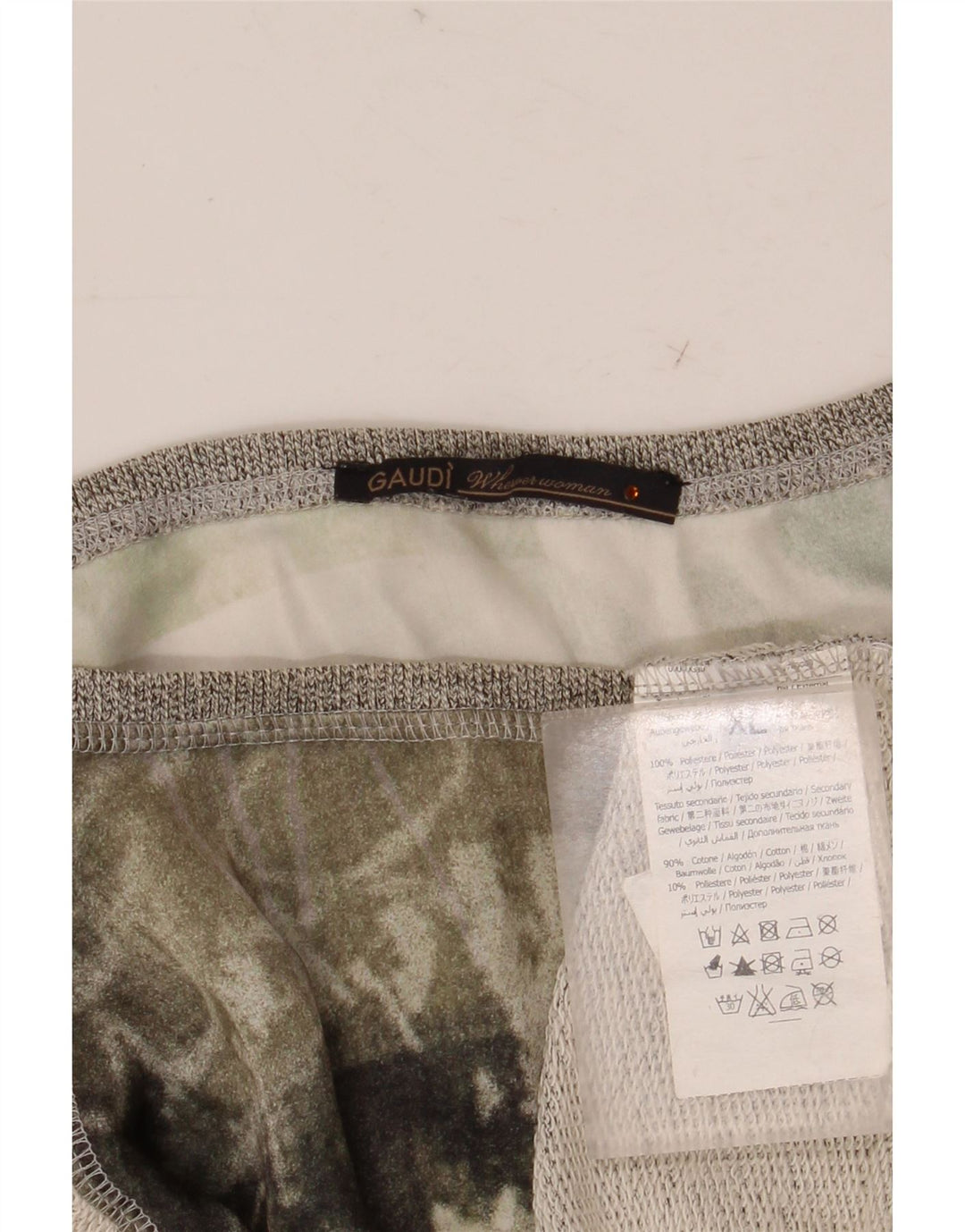 Blusa gráfica para mujer Gaudí UK 40 XL Poliéster con bloques de color gris