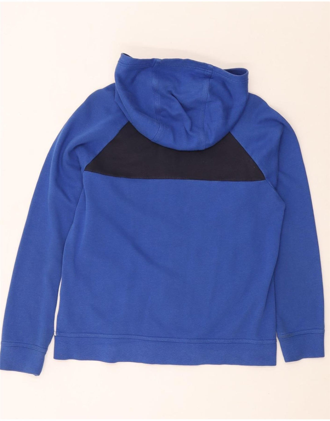 NIKE Sudadera con capucha y cremallera para niños 13-14 años XL Azul Colorblock Algodón