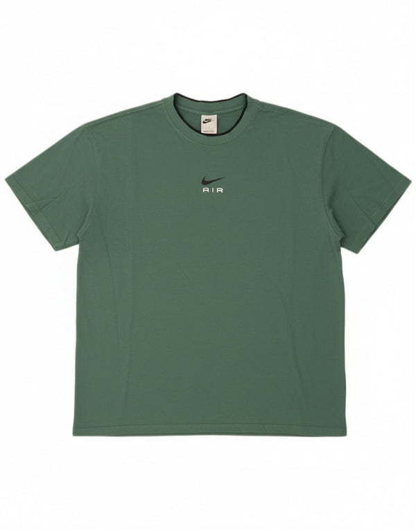 Camiseta Nike Hombre Top Grande Verde Algodón