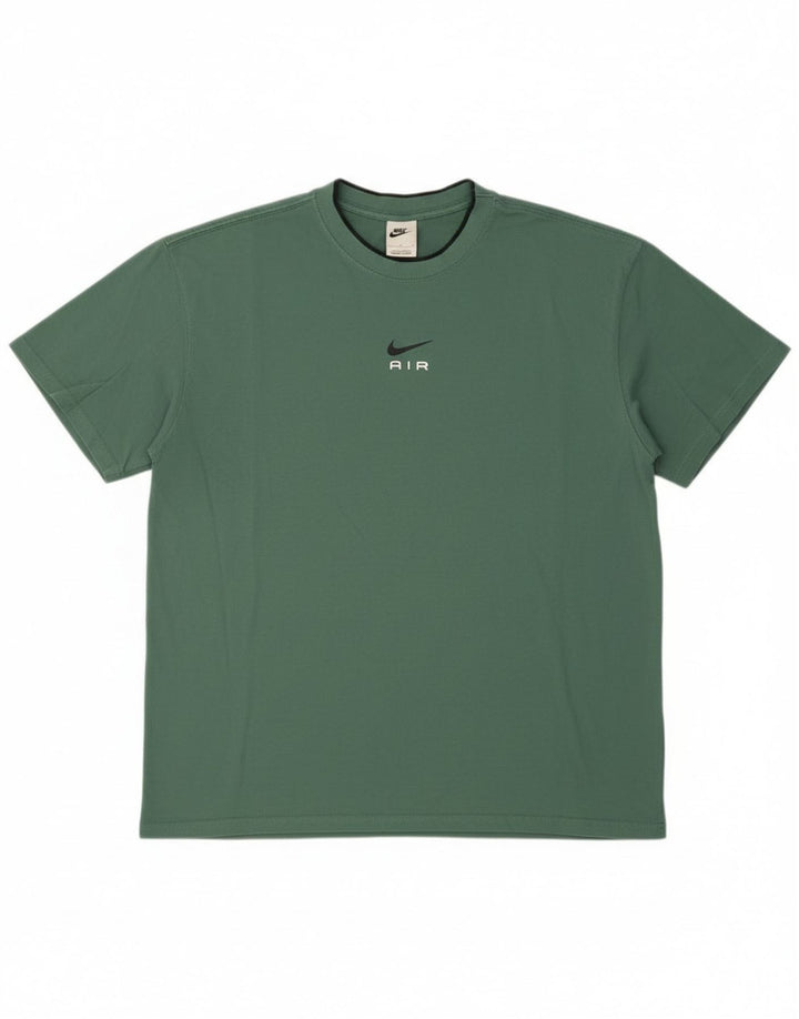 Camiseta Nike Hombre Top Grande Verde Algodón