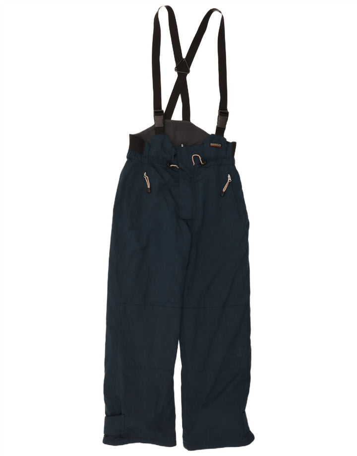 NAPAPIJRI Pantalones de esquí con peto para hombre, talla grande, azul marino